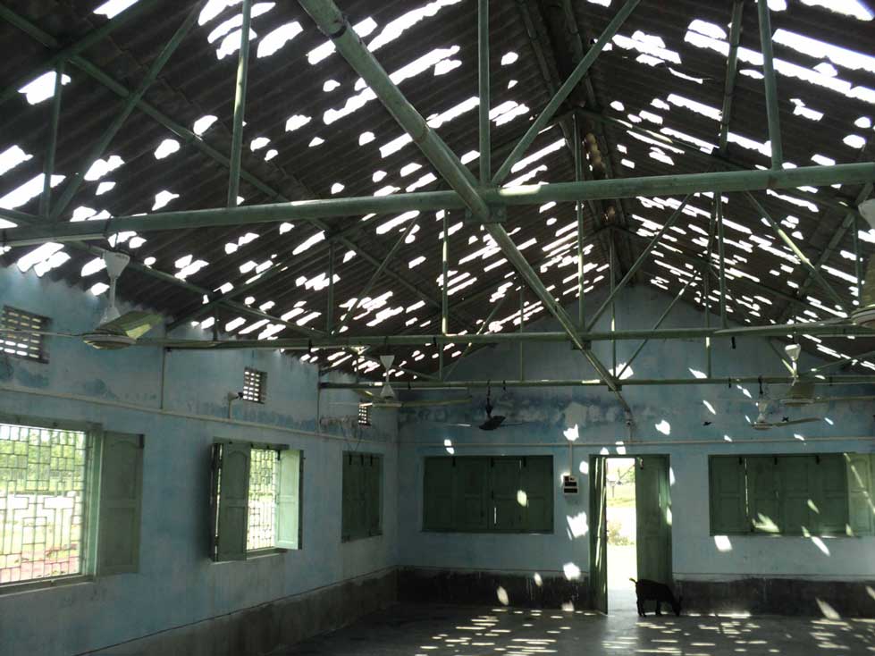 Inside Damaged Church Left